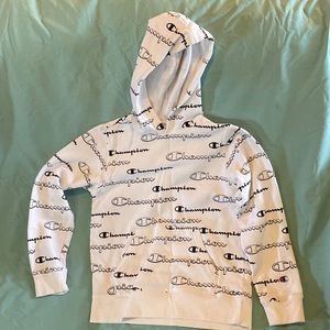 Boy’s Size L Champion All Over Print Hoodie